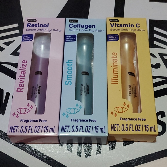 Serum Under Eye Roller Set - Purple, Blue, Yellow - Picture 1 of 4